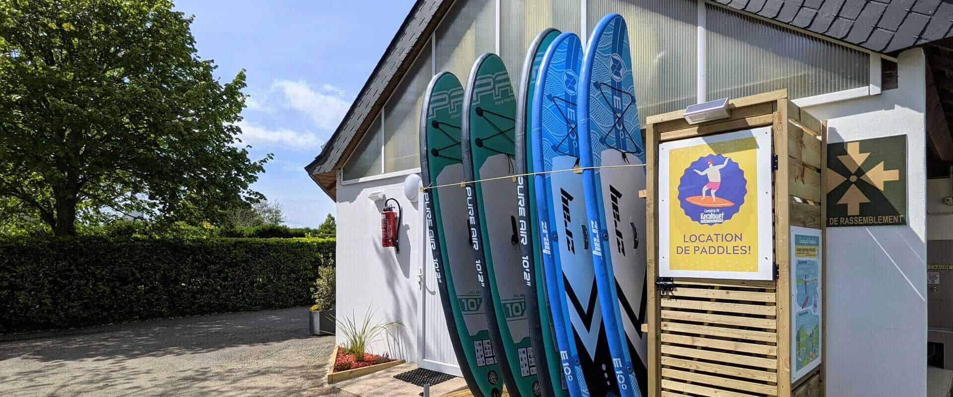 location paddle camping finistere
